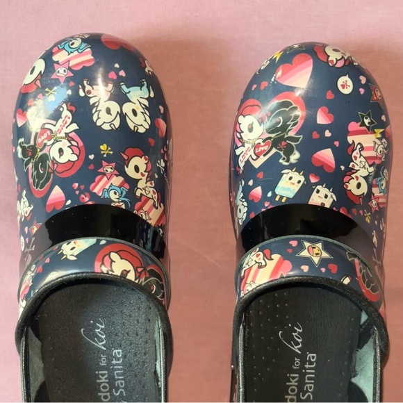 Tokidoki Paramour Kawaii CLOGS Koi by Sanita nursing shoes 38 HTF toki doki - Picture 5 of 6